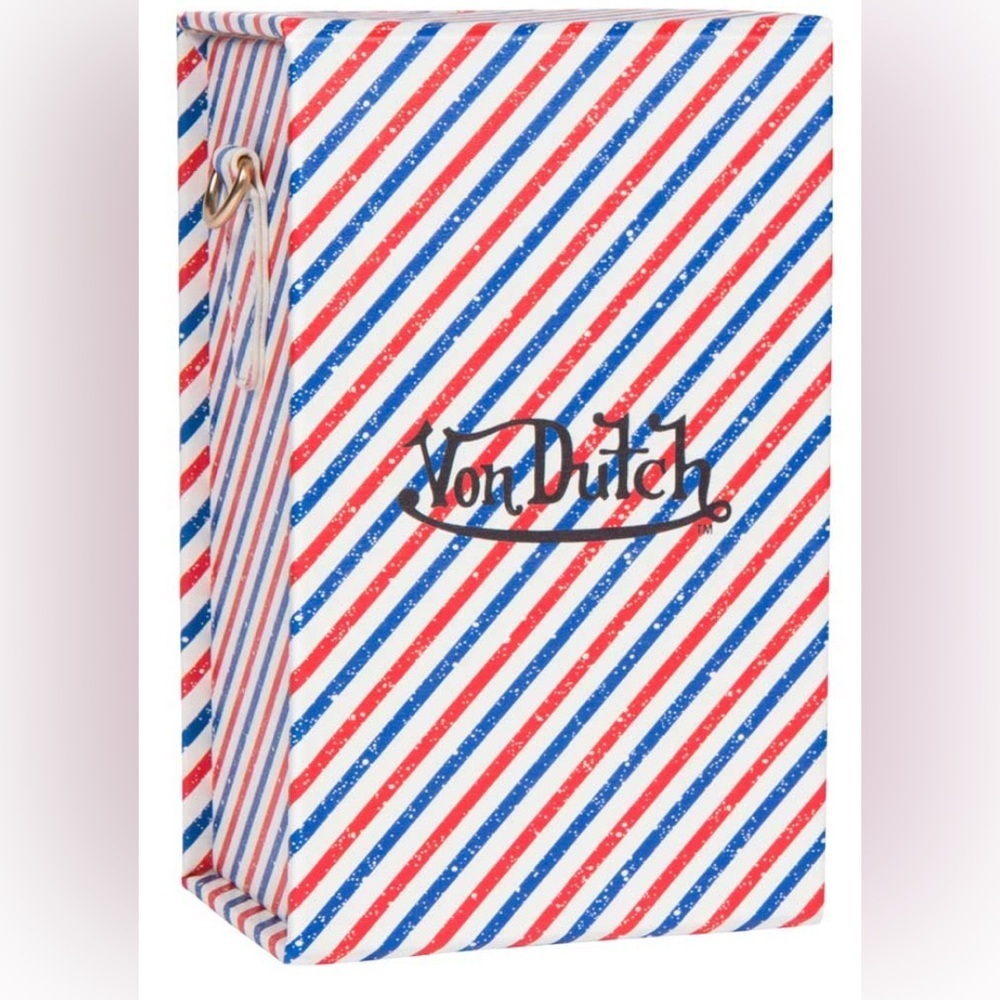 VON DUTCH UNISEX MAGNETIC CROSS-BODY VERTICAL BOX NWT - Picture 3 of 7